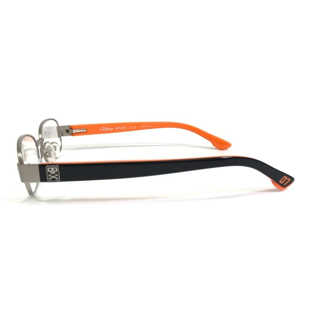 Disney Eyeglasses Frames Kids 3E 1006 3094 Black Orange Silver 47-15-130